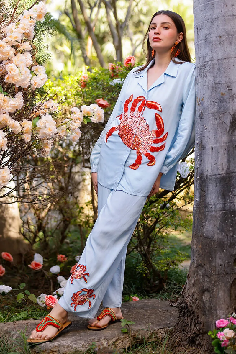 Crab Pop Embellished Shirt sold by America & Beyond product image thumbnail 2