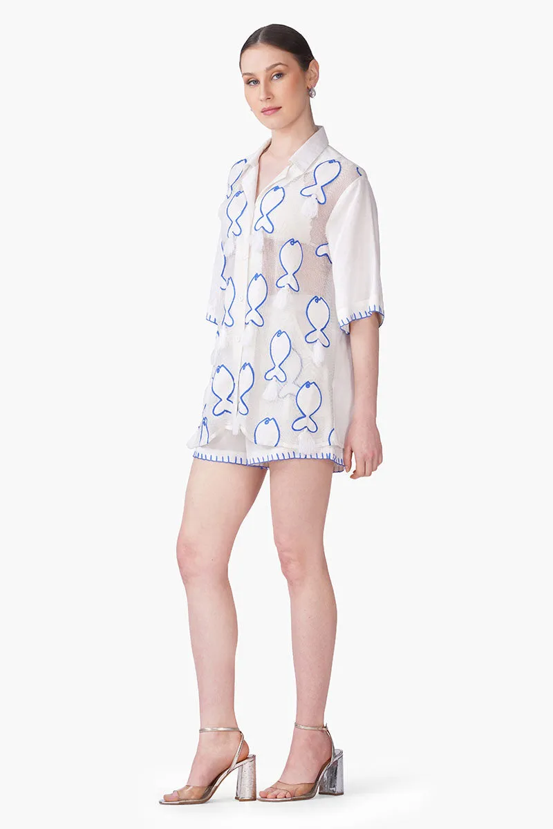 Net To Needle Fish Tassel Shirt sold by America & Beyond product image thumbnail 4