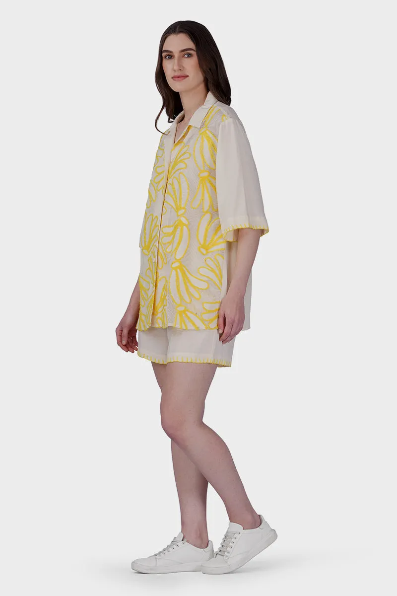 Sunset Banana Embroidered Shirt sold by America & Beyond product image thumbnail 4