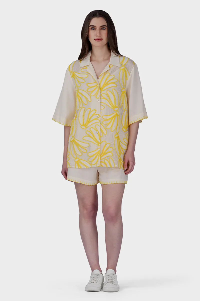 Sunset Banana Embroidered Shirt sold by America & Beyond product image thumbnail 2