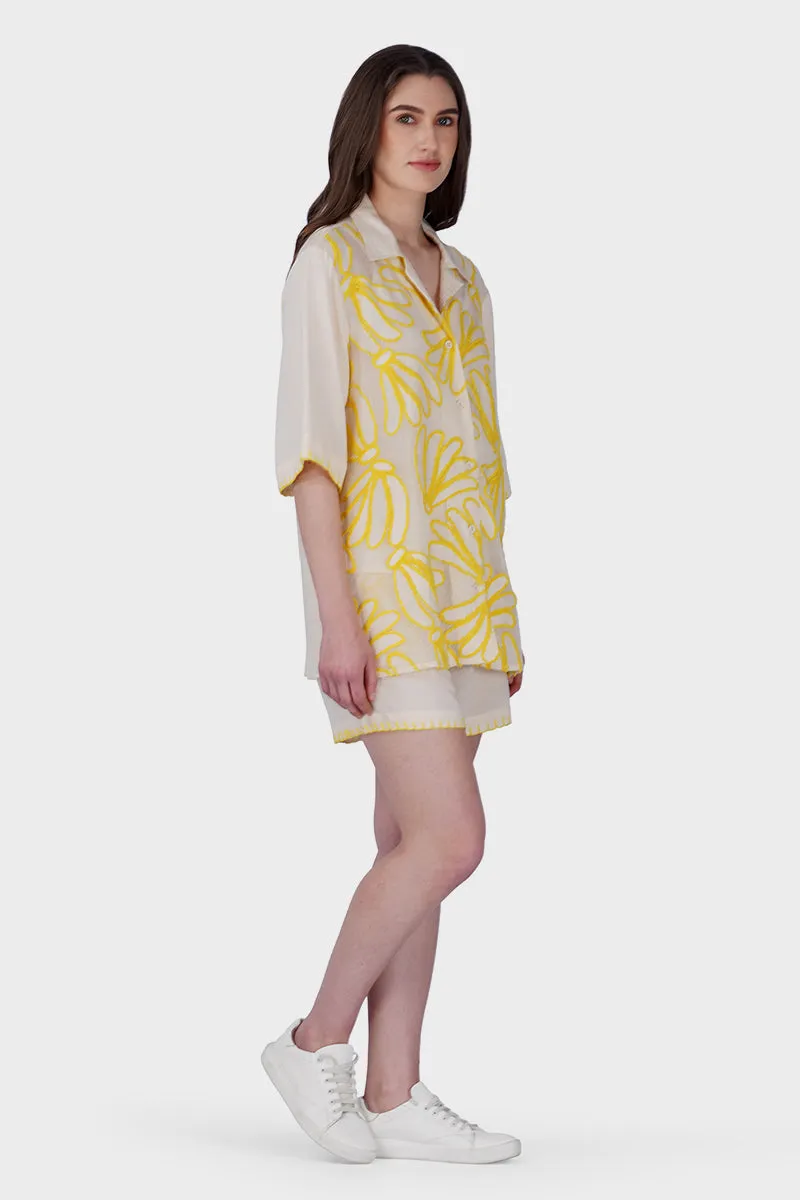 Sunset Banana Embroidered Shirt sold by America & Beyond product image thumbnail 3