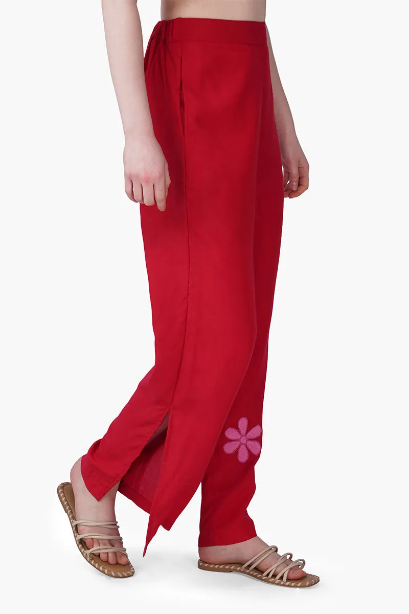 Rose Petal Scarlet Pants sold by America & Beyond product image thumbnail 3