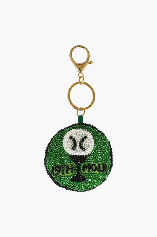 19th Hole Golf Hand-Beaded Boho Bag Charm made by America & Beyond