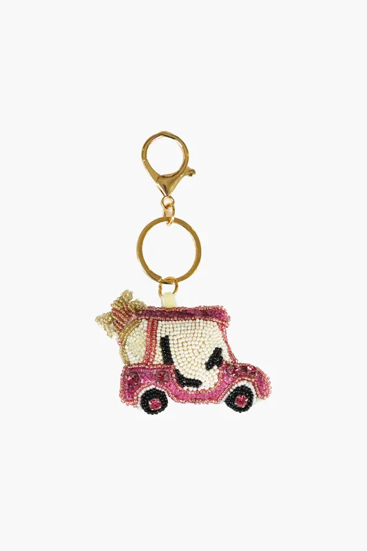 Golf Caddy Ride Hand-Beaded Boho Bag Charm made by America & Beyond