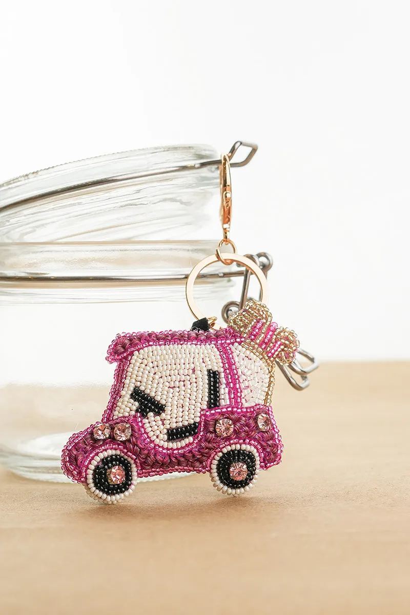 Golf Caddy Ride Hand-Beaded Boho Bag Charm sold by America & Beyond product image thumbnail 2