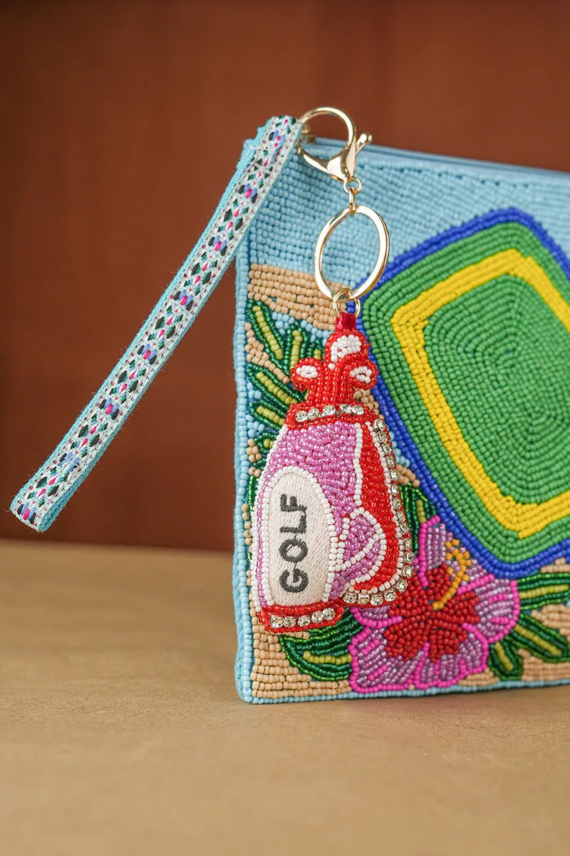 Golf Pro Hand-Beaded Boho Bag Charm sold by America & Beyond product image thumbnail 2