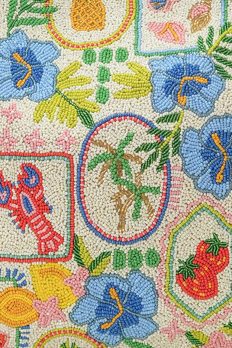 Capri Zest Lemon Strawberry Hibiscus Oversized Tote sold by America & Beyond product image thumbnail 3