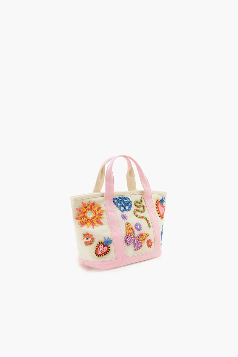 Whimsical Butterfly Beaded Small Boat Tote sold by America & Beyond product image thumbnail 4