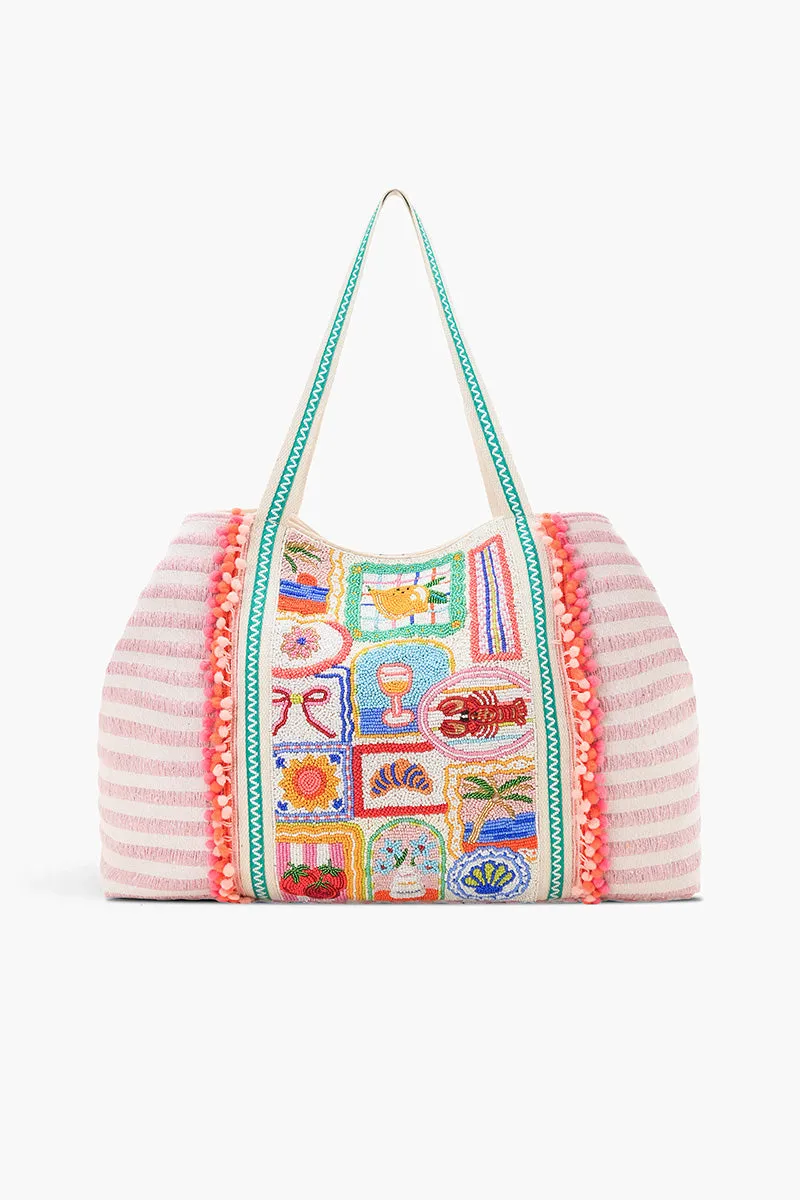 Ultimate Summer Vacay Beaded Oversized Tote sold by America & Beyond product image thumbnail 2