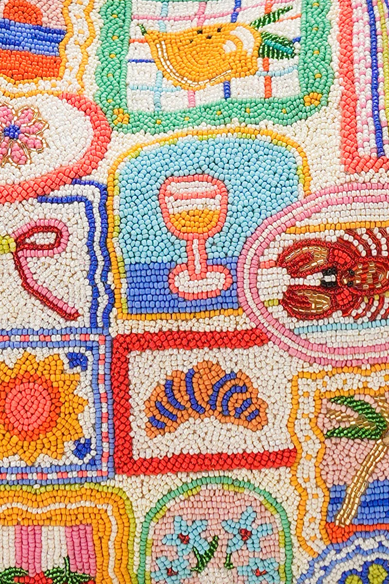 Ultimate Summer Vacay Beaded Oversized Tote sold by America & Beyond product image thumbnail 3