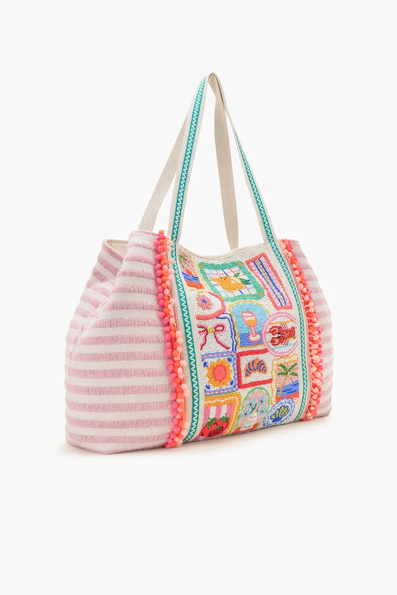 Ultimate Summer Vacay Beaded Oversized Tote sold by America & Beyond product image thumbnail 4
