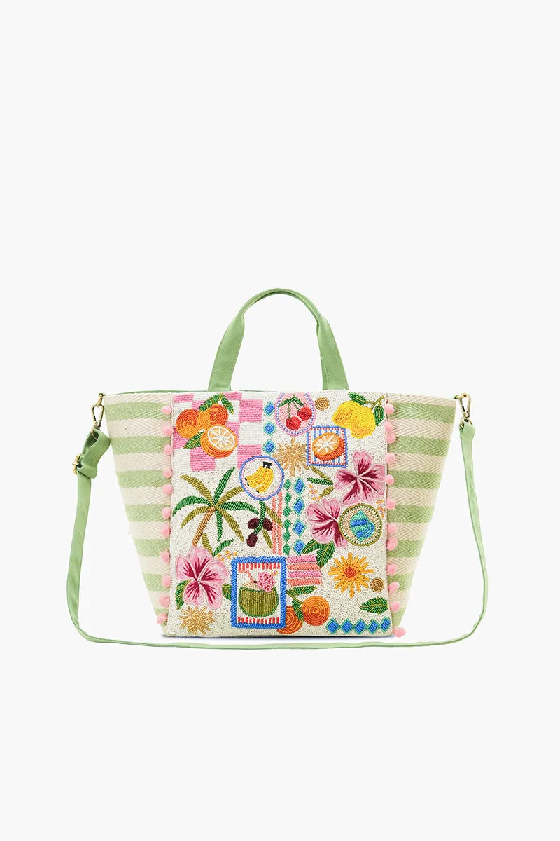 Zesty Orchard Orange Lemon Floral Tote sold by America & Beyond product image thumbnail 2