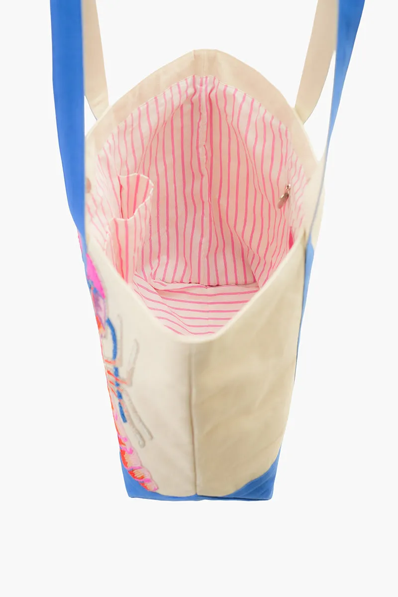 Rock Lobster Coastal Artisnal Boat Tote sold by America & Beyond product image thumbnail 5