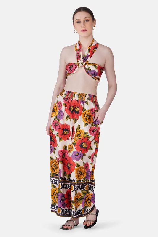 Multi Bloom Summer Pants sold by America & Beyond
