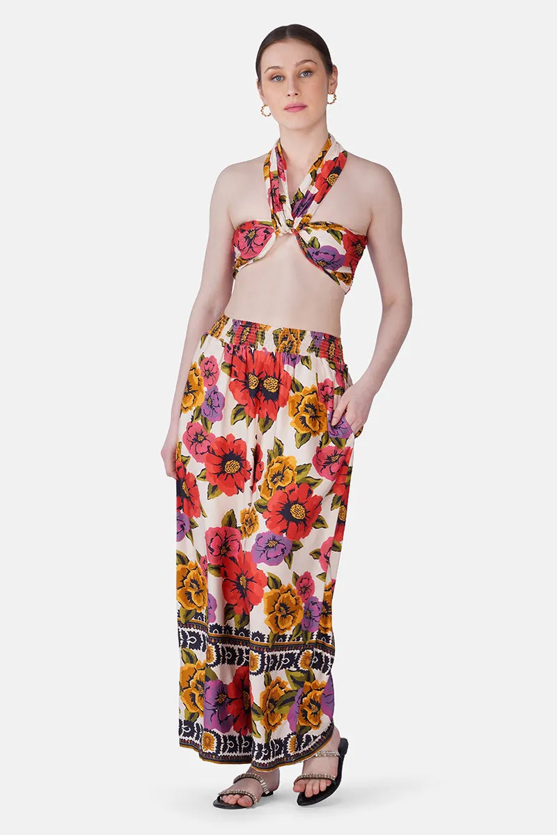 Multi Bloom Summer Pants sold by America & Beyond