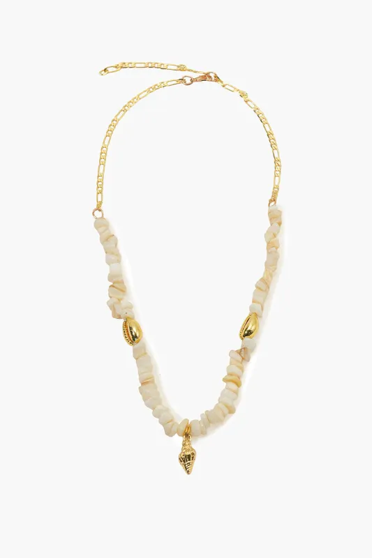 Conch Breeze Handcrafted Boho Charm Necklace made by America & Beyond