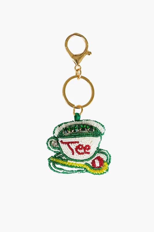 Golf Tee Time Hand-Beaded Boho Bag Charm made by America & Beyond