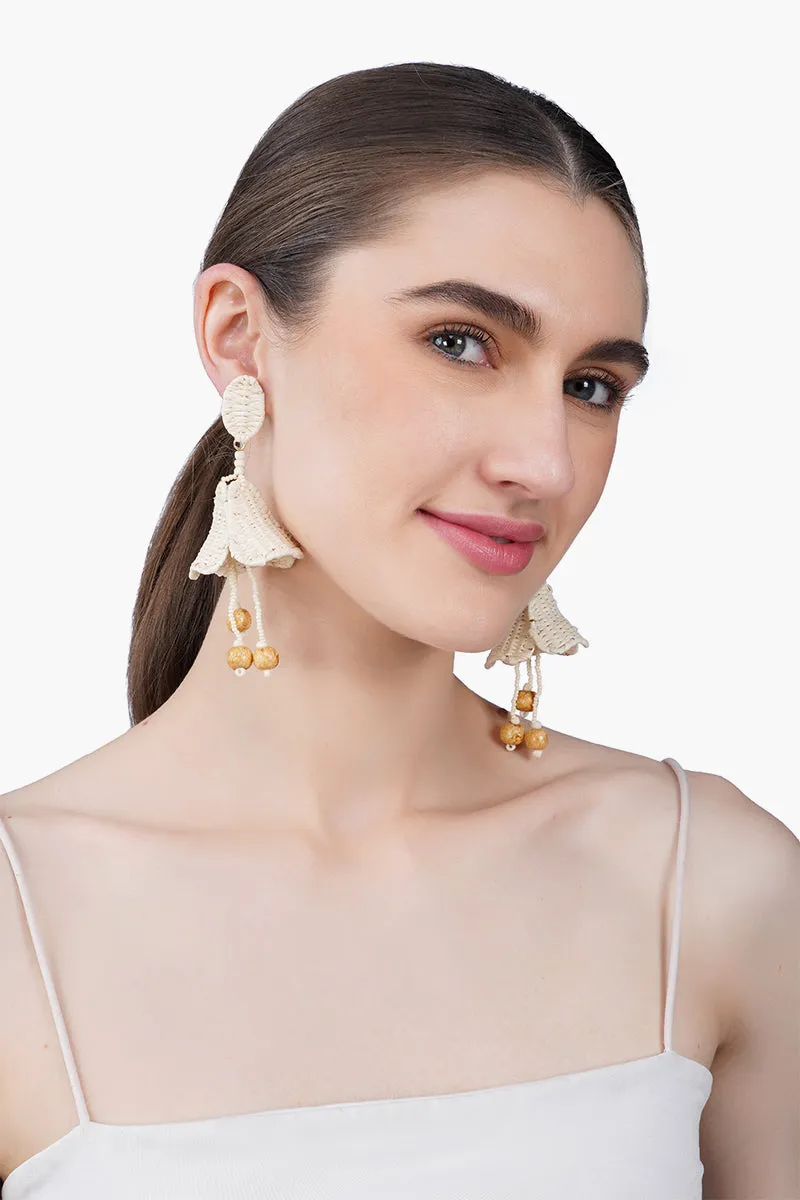 Coastal Drift Drop Hand-Beaded Statement Earrings sold by America & Beyond product image thumbnail 2