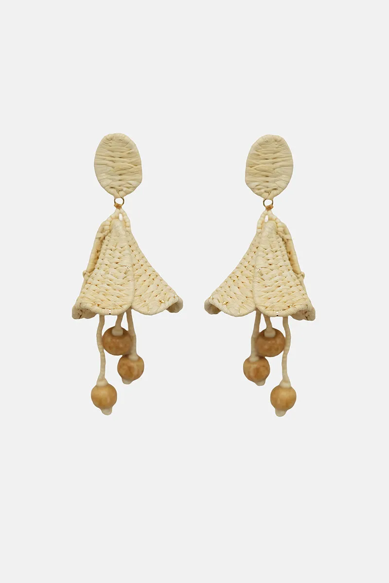Coastal Drift Drop Hand-Beaded Statement Earrings sold by America & Beyond