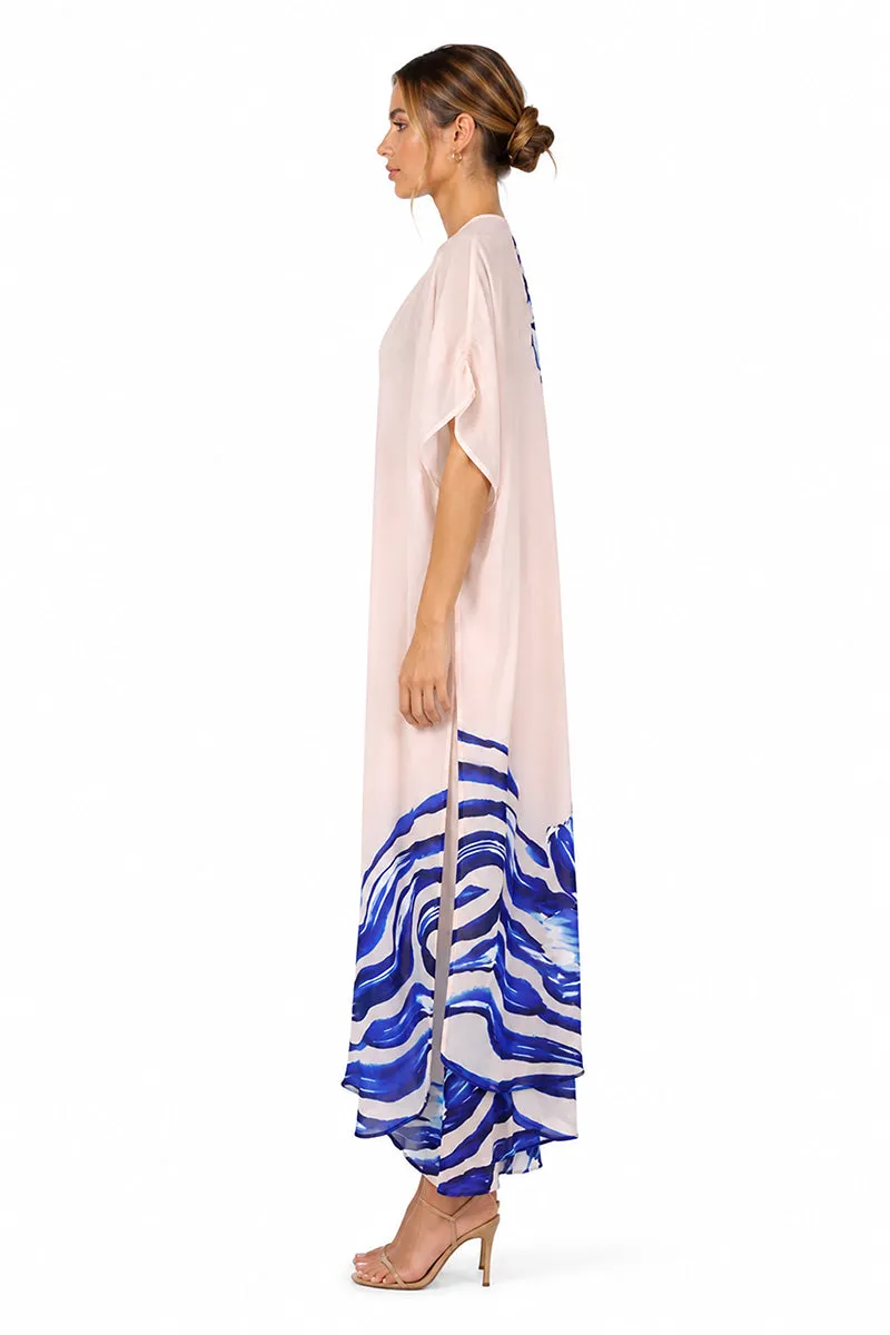 Ocean Print Navy Cover Up sold by America & Beyond product image thumbnail 3