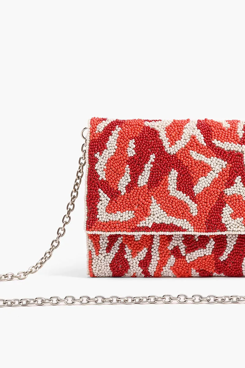 Coral Reef Beaded Flap Clutch sold by America & Beyond product image thumbnail 2