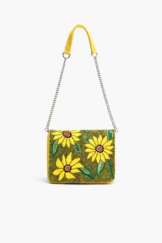 Joyful Blooms Sunflower Shoulder Bag sold by America & Beyond