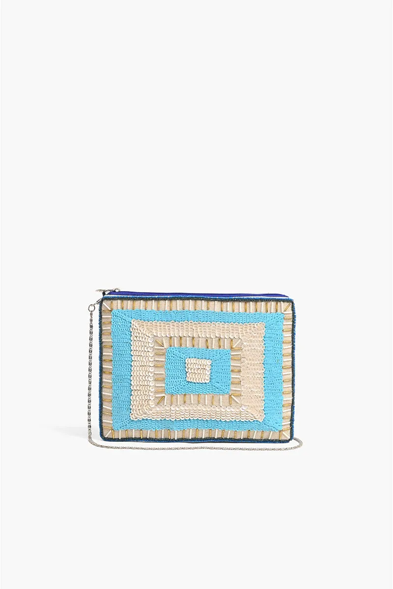 Blue Angel Embellished Clutch sold by America & Beyond