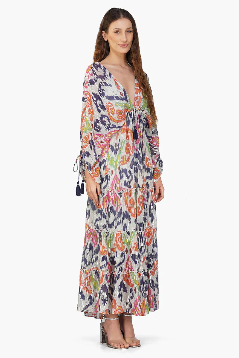 Multi Abstract Gloria Maxi Dress sold by America & Beyond product image thumbnail 2