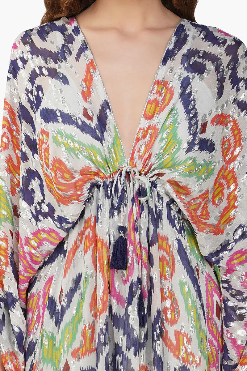 Multi Abstract Gloria Maxi Dress sold by America & Beyond product image thumbnail 5