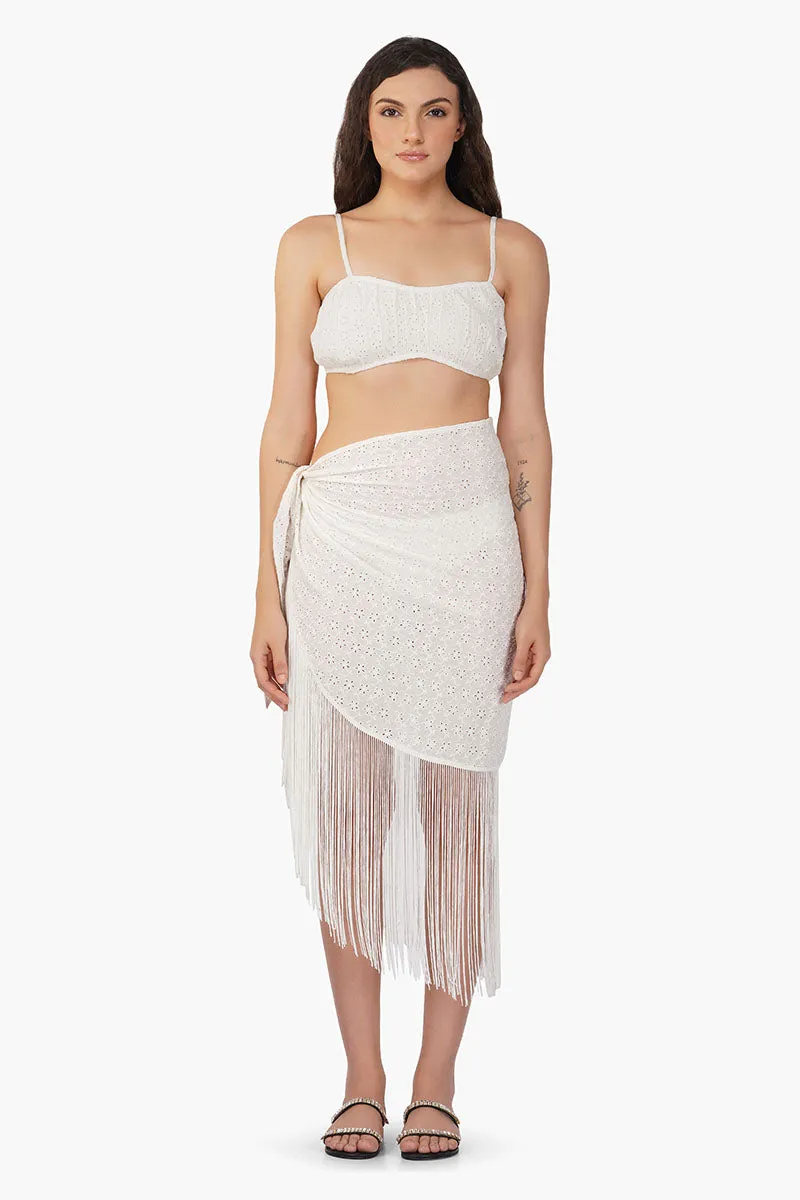 Pollo Fringe Wrap Skirt sold by America & Beyond