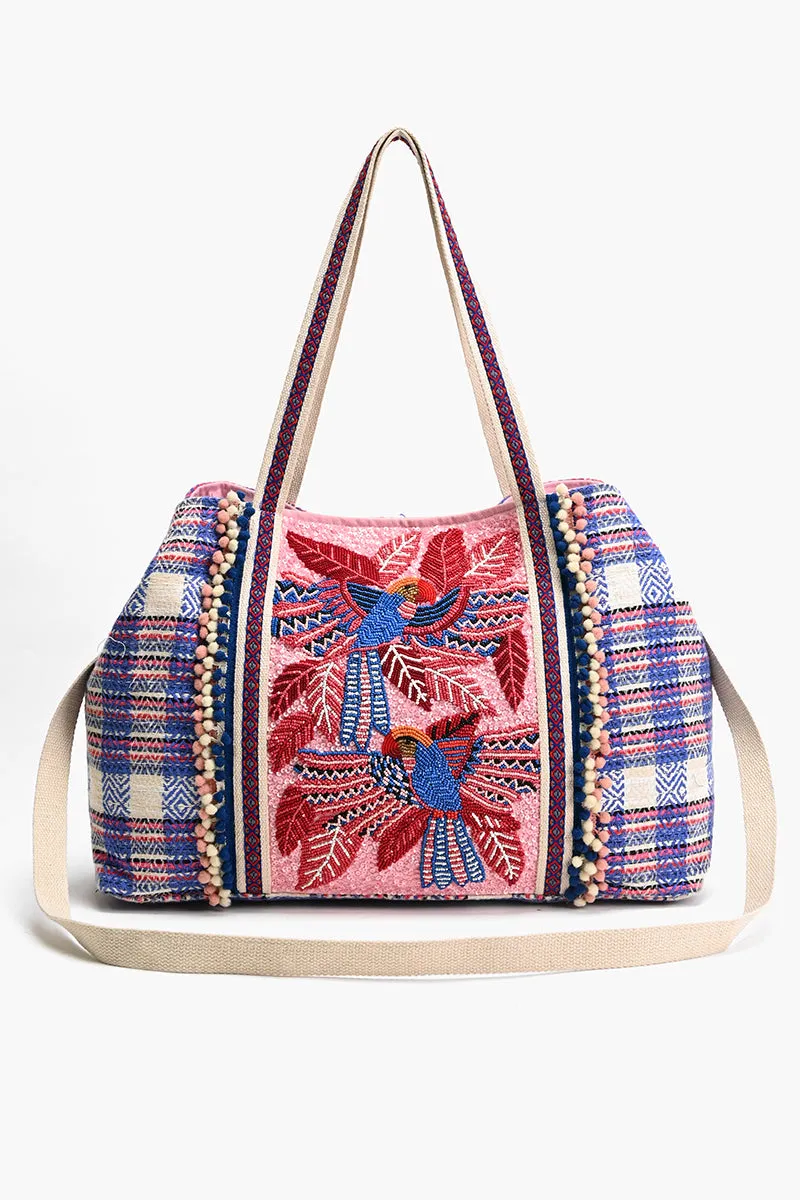 Parrot Palette Foliage Tote sold by America & Beyond