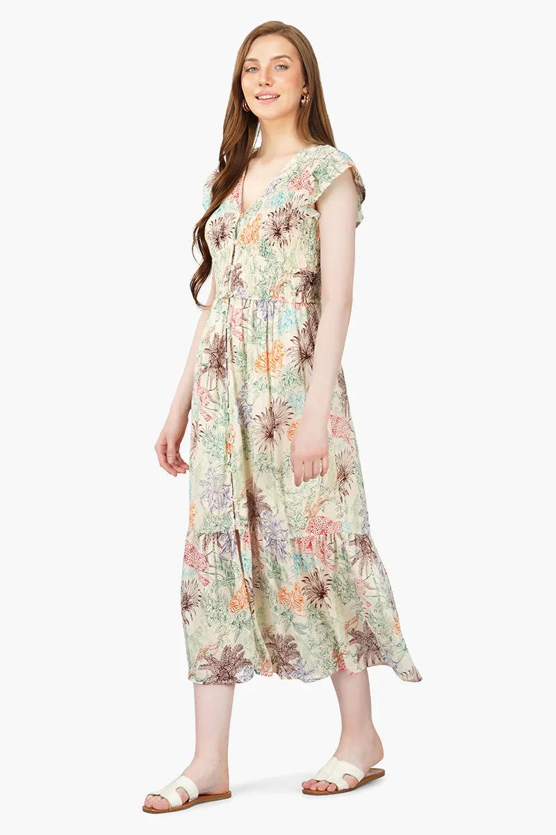 Leo Jungle Printed Dress sold by America & Beyond product image thumbnail 3