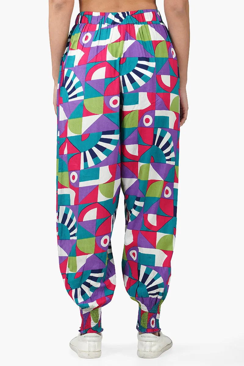 Geo Toucan Viscose Pants sold by America & Beyond product image thumbnail 4