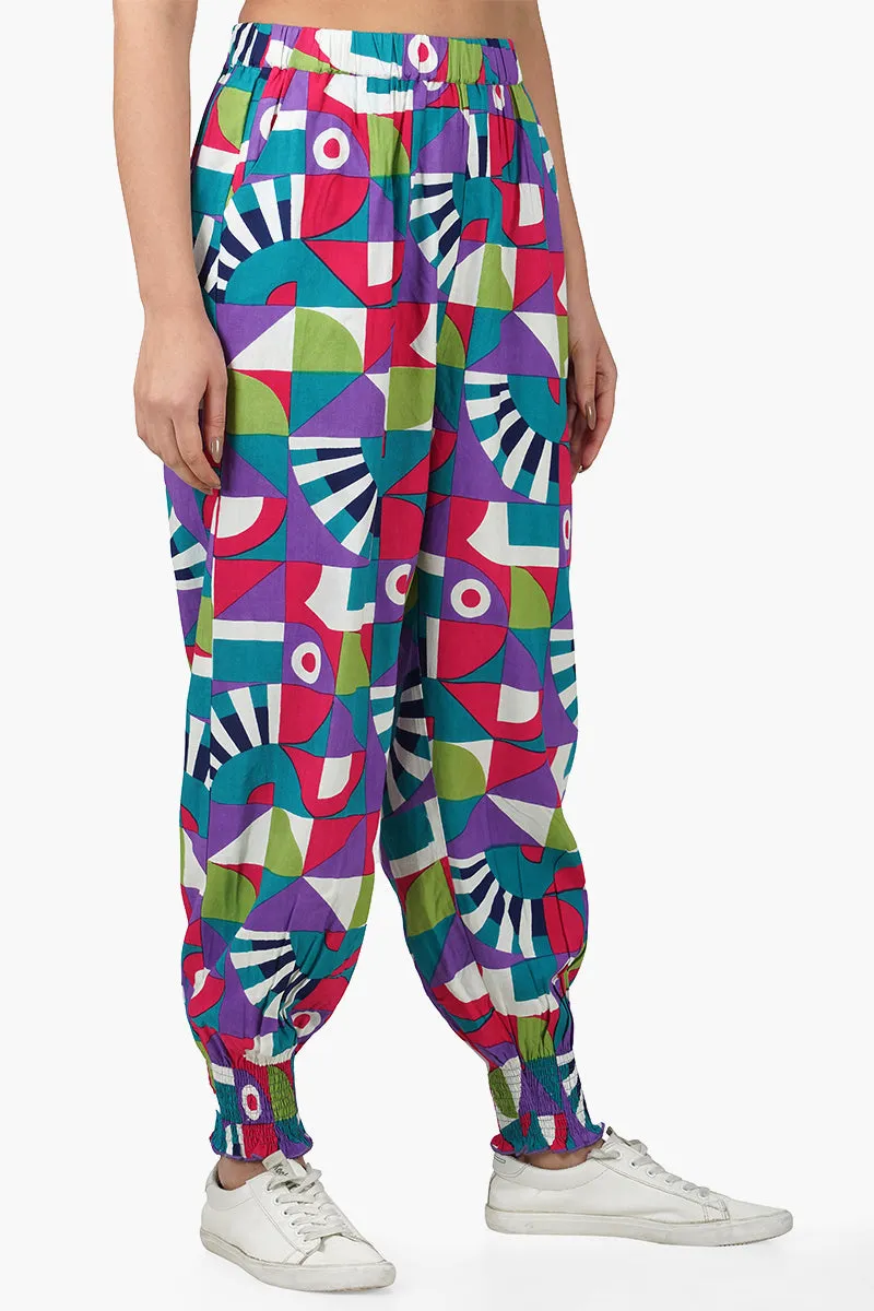 Geo Toucan Viscose Pants sold by America & Beyond product image thumbnail 2