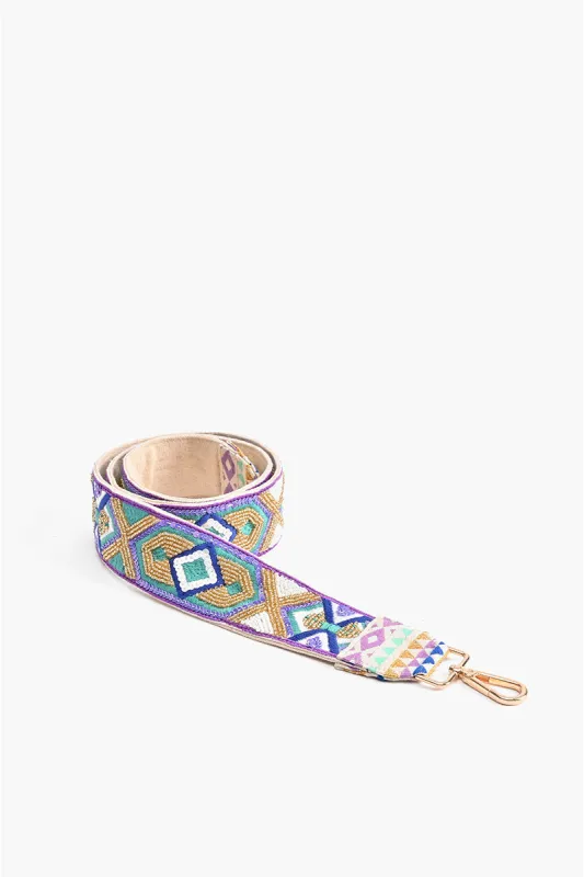 Embellished Crossbody Strap-Luxe Lilac sold by America & Beyond