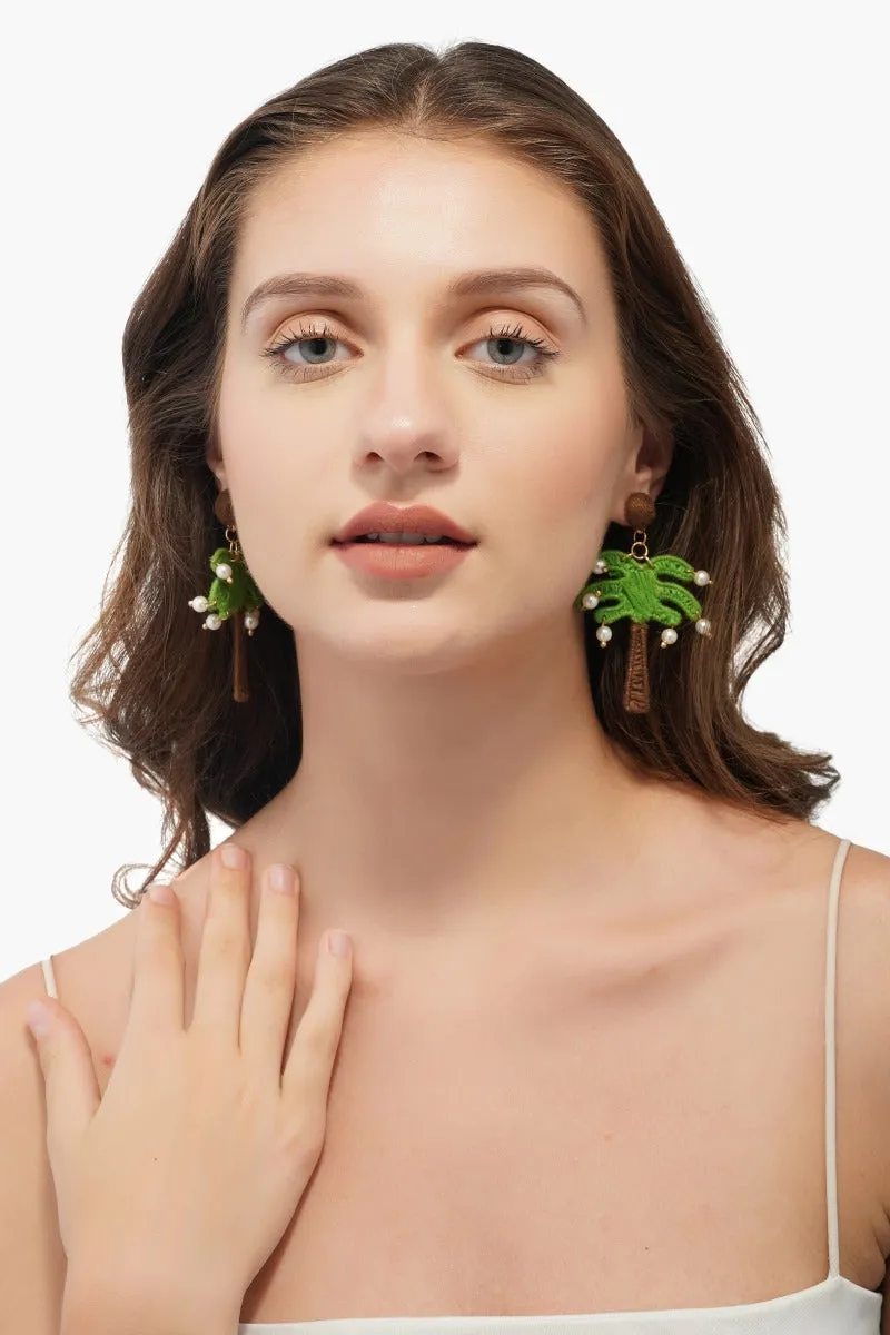 Palm Tree Earrings sold by America & Beyond product image thumbnail 2