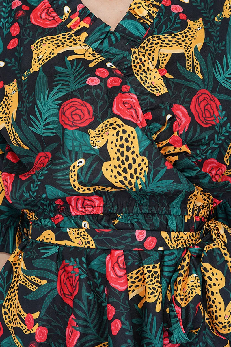 Jaguar Paradise Peplum Top sold by America & Beyond product image thumbnail 5