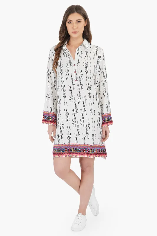 Boho Tribal Tunic Dress sold by America & Beyond