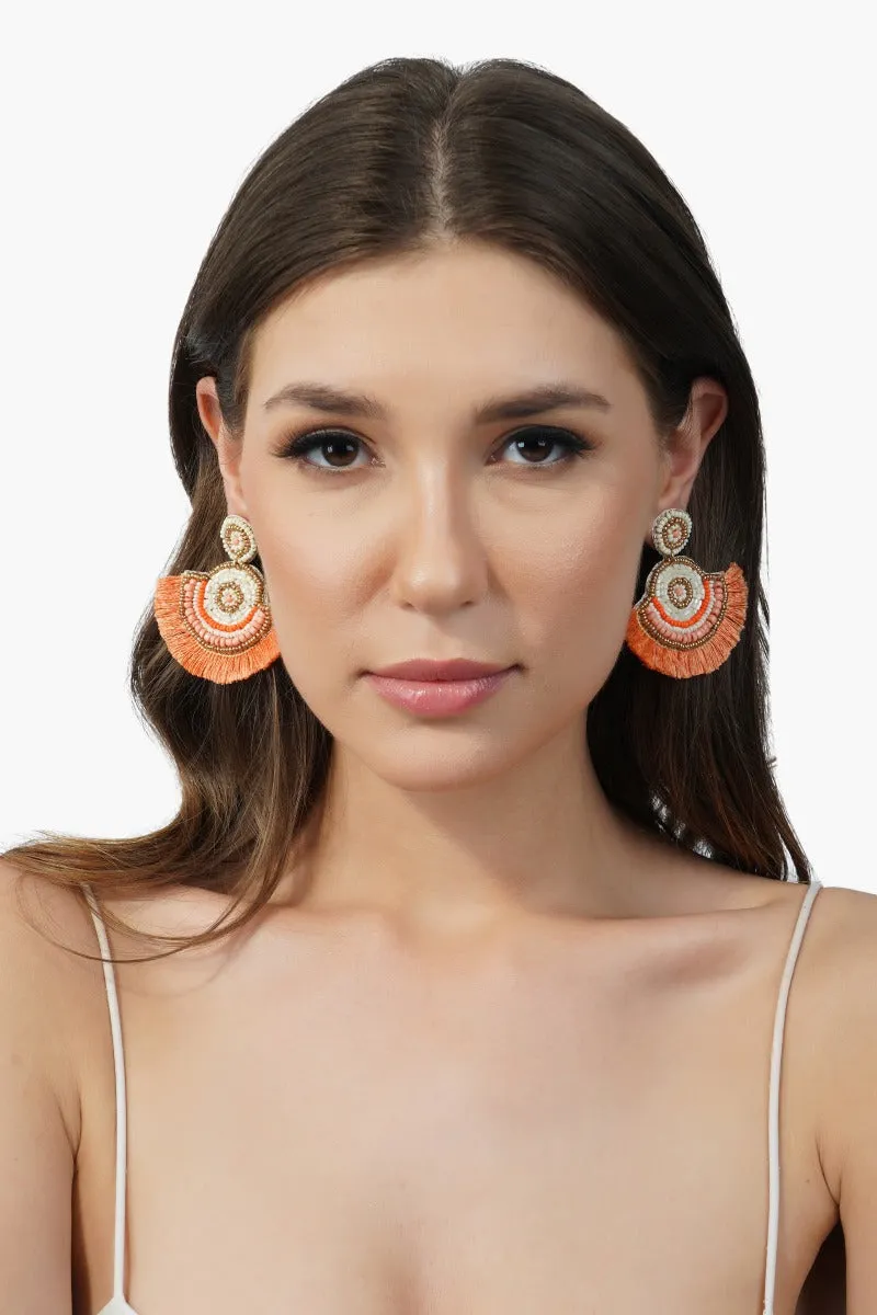 Peach Parfait Embellished Earrings sold by America & Beyond product image thumbnail 2