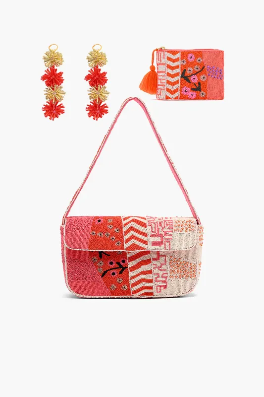 Tigerlily Glam Beaded Shoulder Bag Trio sold by America & Beyond