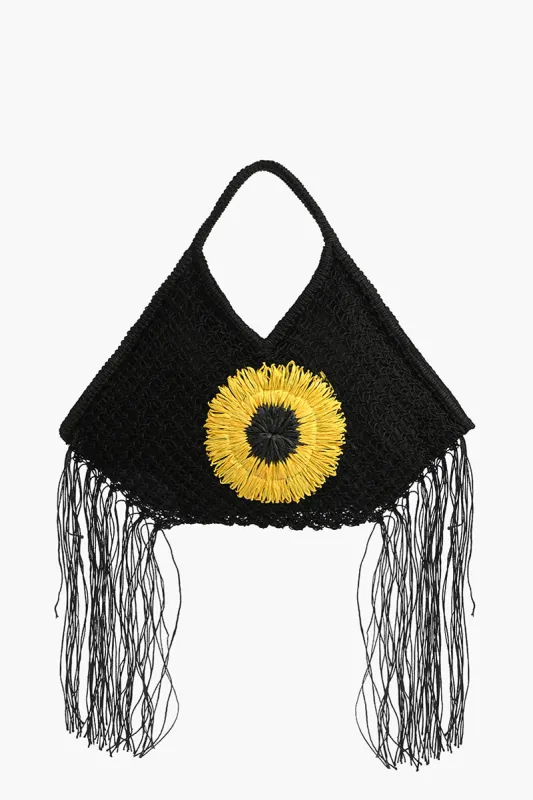 Sunflower Macrame Tote sold by America & Beyond