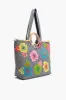 Fanciful Floral Stripe Tote sold by America & Beyond