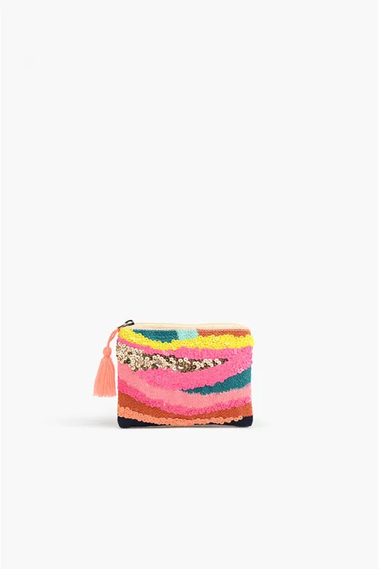 Daphne Embellished Mini Pouches made by America & Beyond