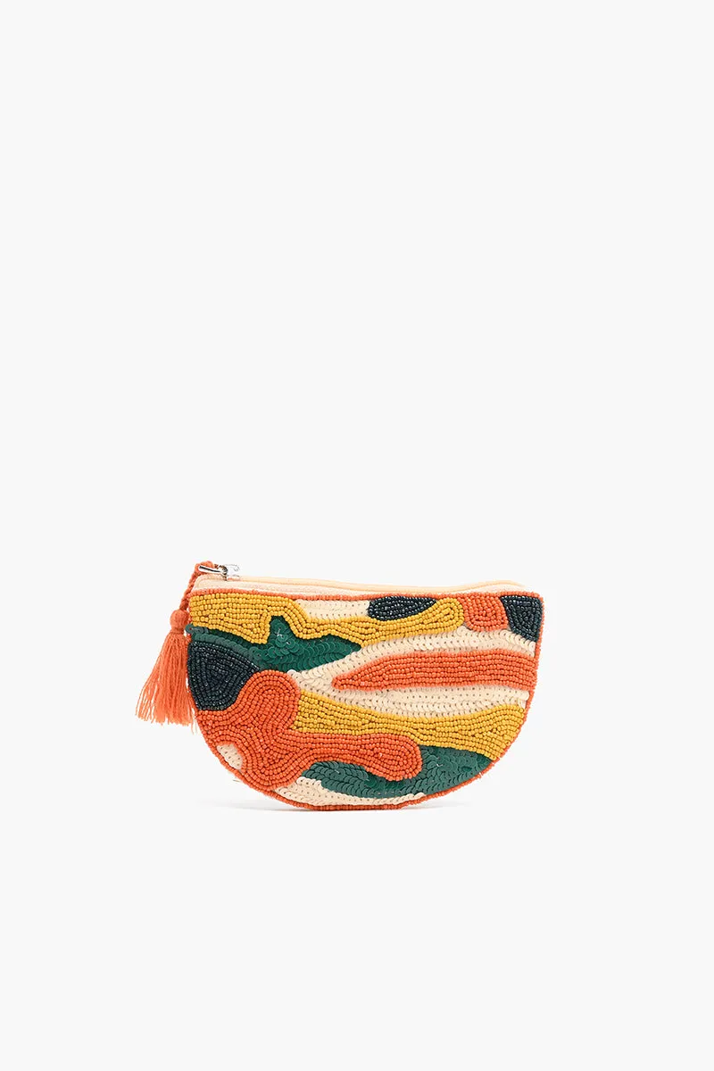 Orange Camo Embellished Crossbody Pouch with Coin Pouch sold by America & Beyond product image thumbnail 3