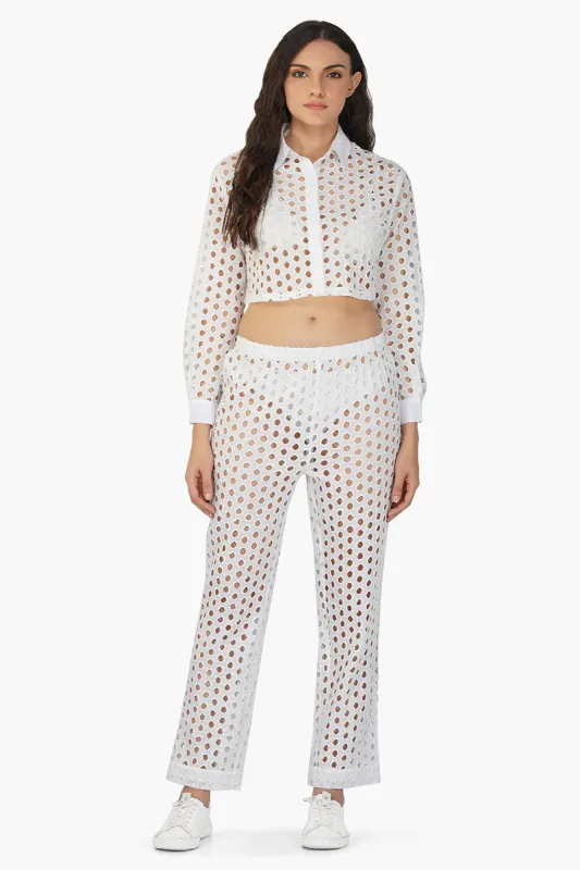 White Loop Pant sold by America & Beyond