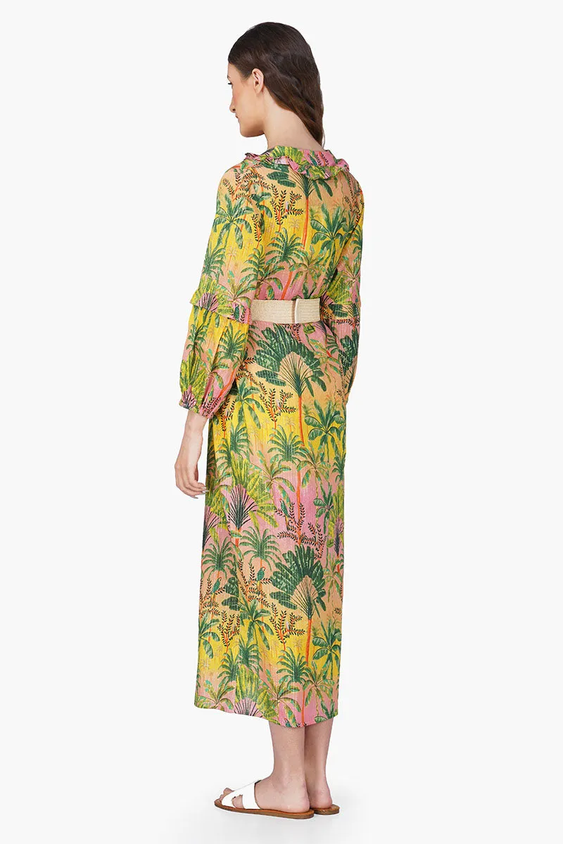 Endless Summer Printed Ruffles Shirt Dress sold by America & Beyond product image thumbnail 4