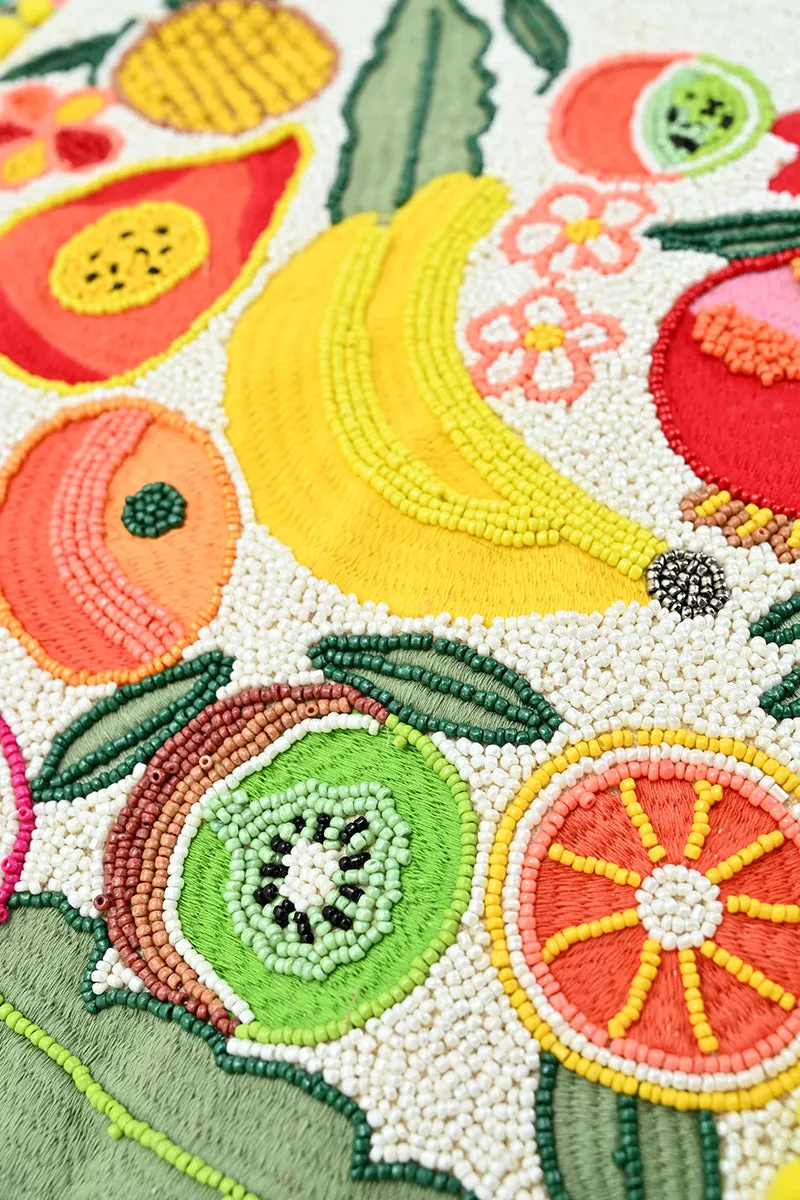 Multi Fruits Embellished Tote sold by America & Beyond product image thumbnail 2