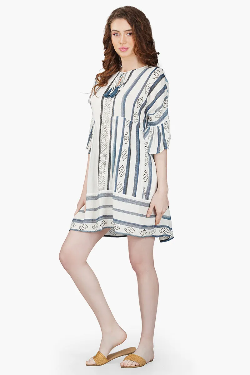 Gianna Striped Short Dress sold by America & Beyond product image thumbnail 3