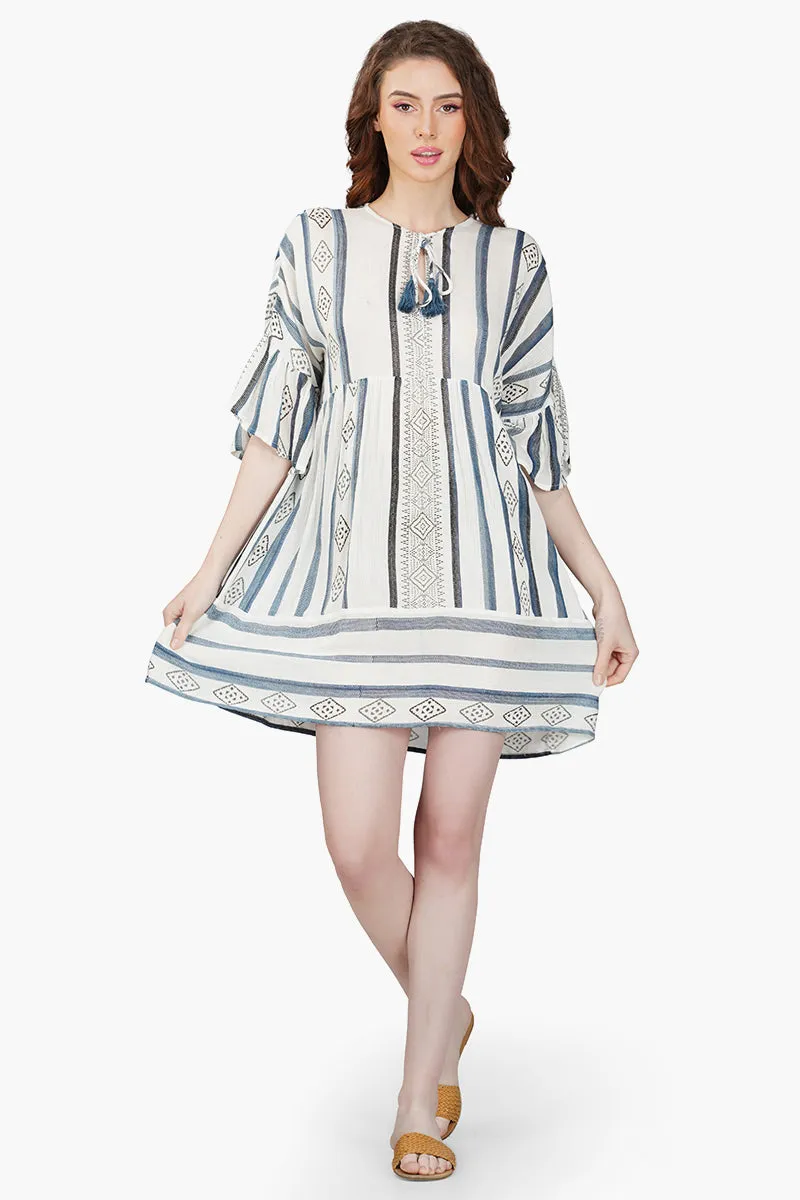 Gianna Striped Short Dress sold by America & Beyond