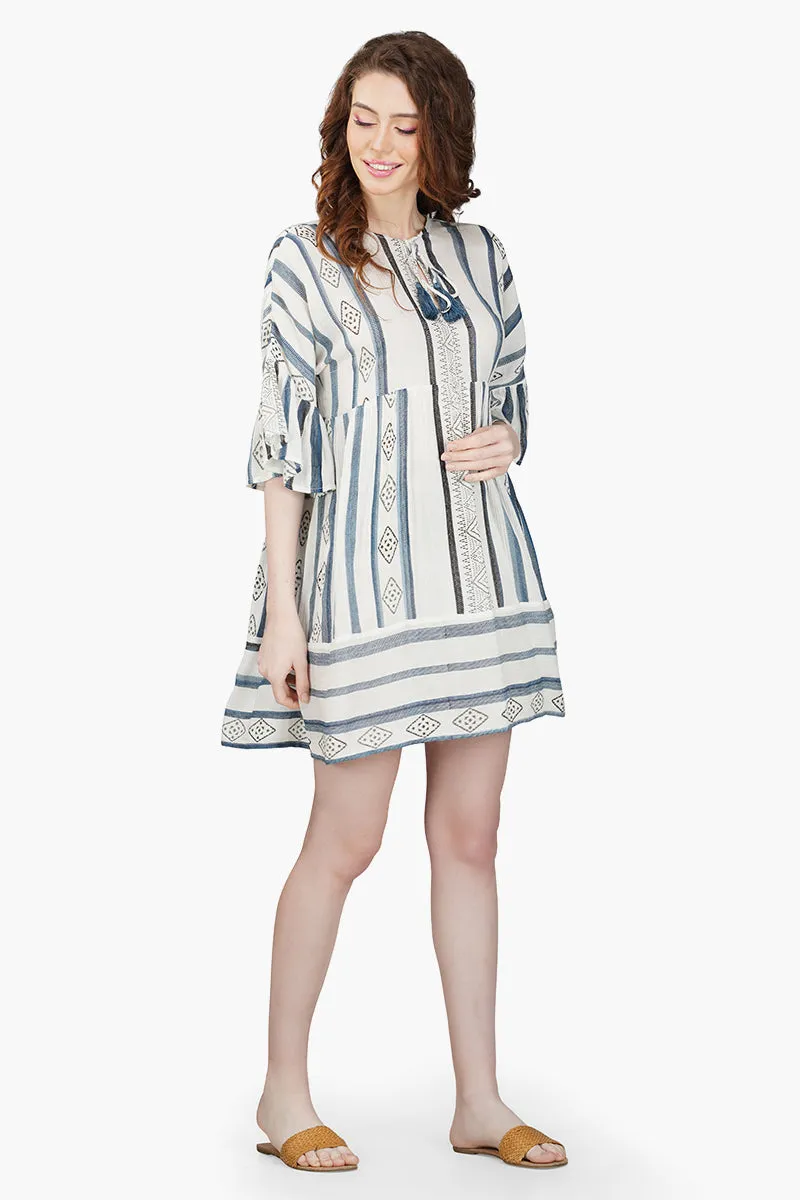 Gianna Striped Short Dress sold by America & Beyond product image thumbnail 2